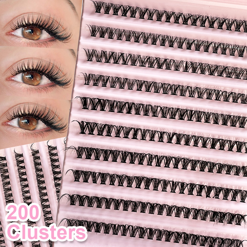 Eyelash Extension Look - Cílios individuais para cílios, 8-16mm, 200