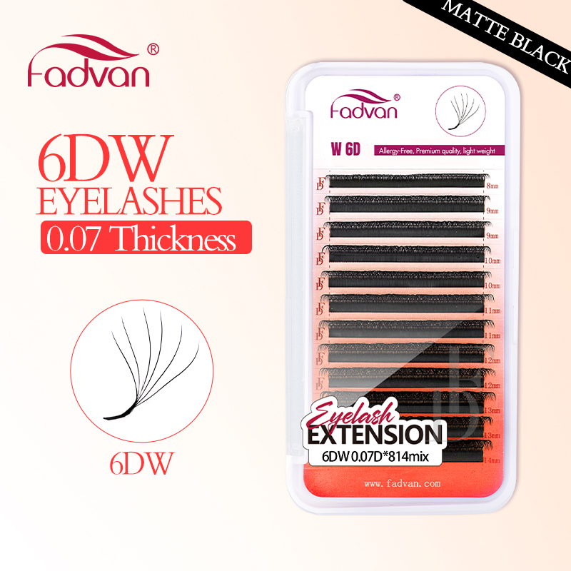 Fadvan real 6d w cílios 0.07 w - Eyelash Extension Human Hair avaliação e preço