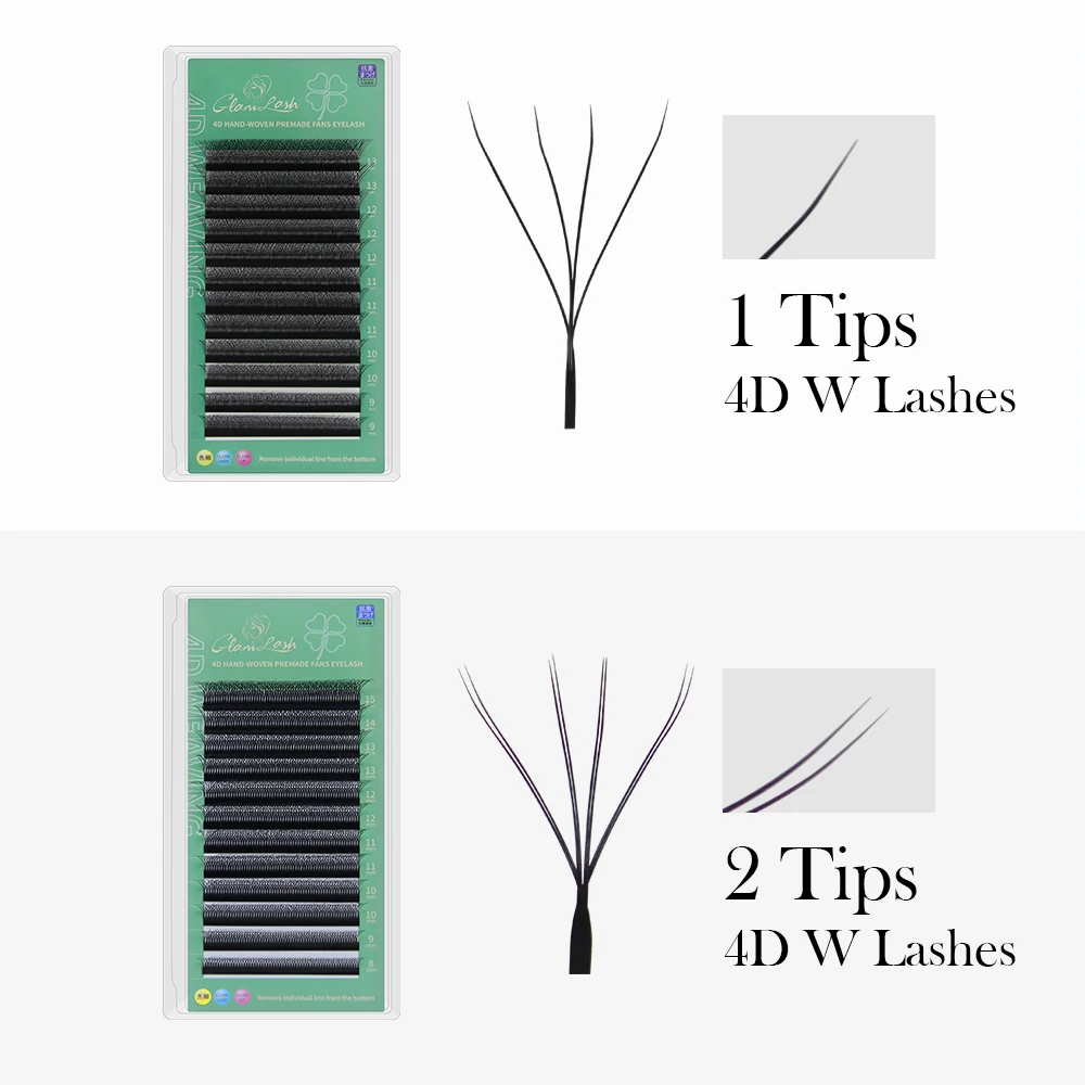 Glamlash 4d w forma extensões  - Eyelash Extension Human Hair avaliação e preço