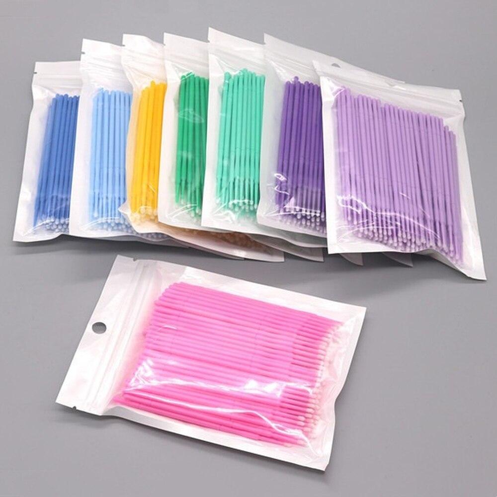 100pcs/lote Micro Escovas para - Eyelash Extension Look avaliação e preço