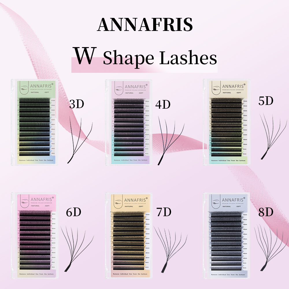 Annafris volume pré-fabricado  - Eyelash Extension Human Hair avaliação e preço