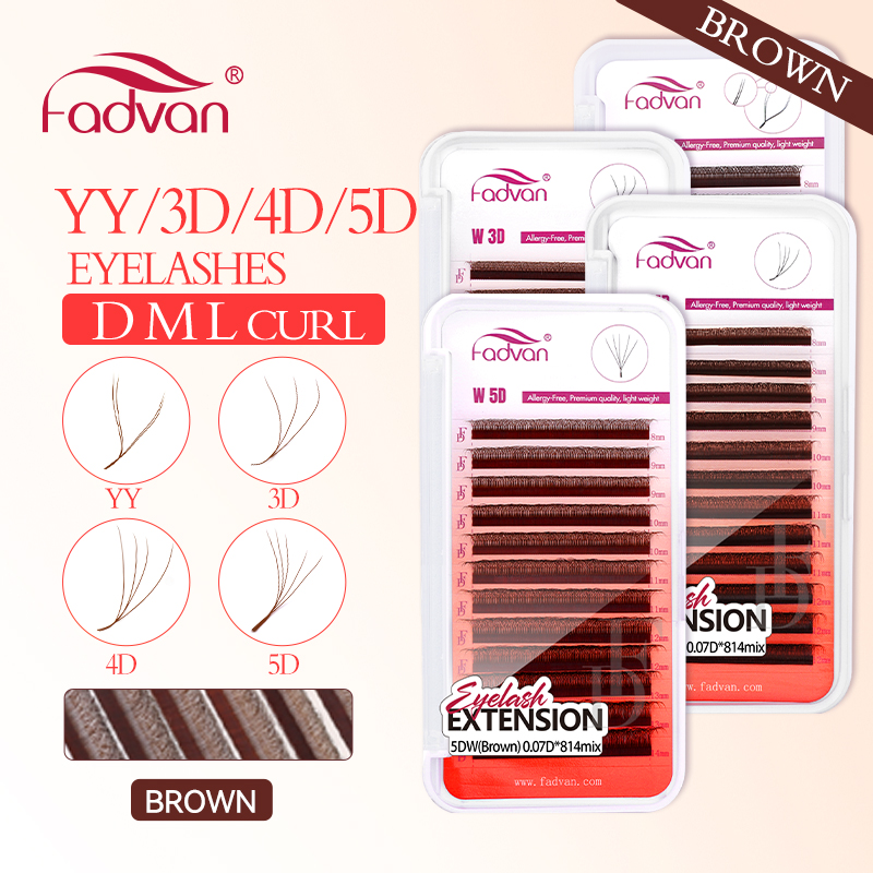 Fadvan marrom 4d/3d/5d cílios  - Eyelash Extension For Asian Eyes avaliação e preço