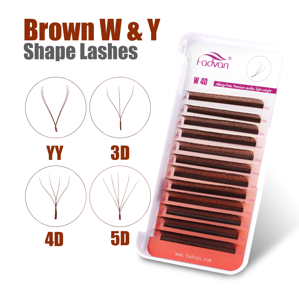 Fadvan marrom 4d/3d/5d cílios  - Eyelash Extension For Asian Eyes avaliação e preço